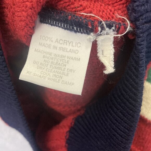 Vintage 90s Baggy Golf Sweater Mens Large Ireland Blarney Castle Designs Relaxed - Picture 11 of 13